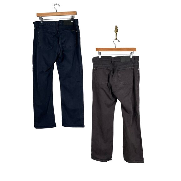 Fidelity Jeans Lot of 2 Mens Sz. 34 Gray Blue Havana Twill Made in USA Pants - Picture 2 of 11